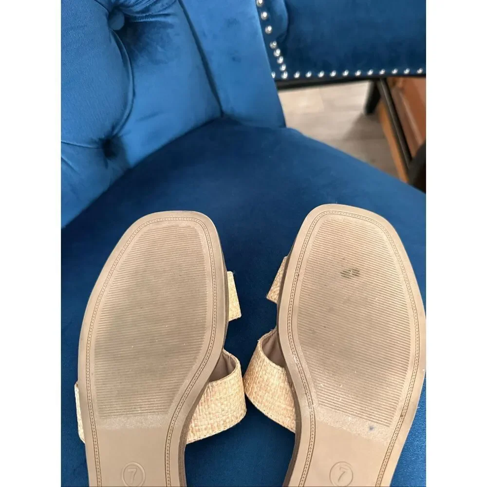A New Day Nina Tweed Flat Slide Sandals
